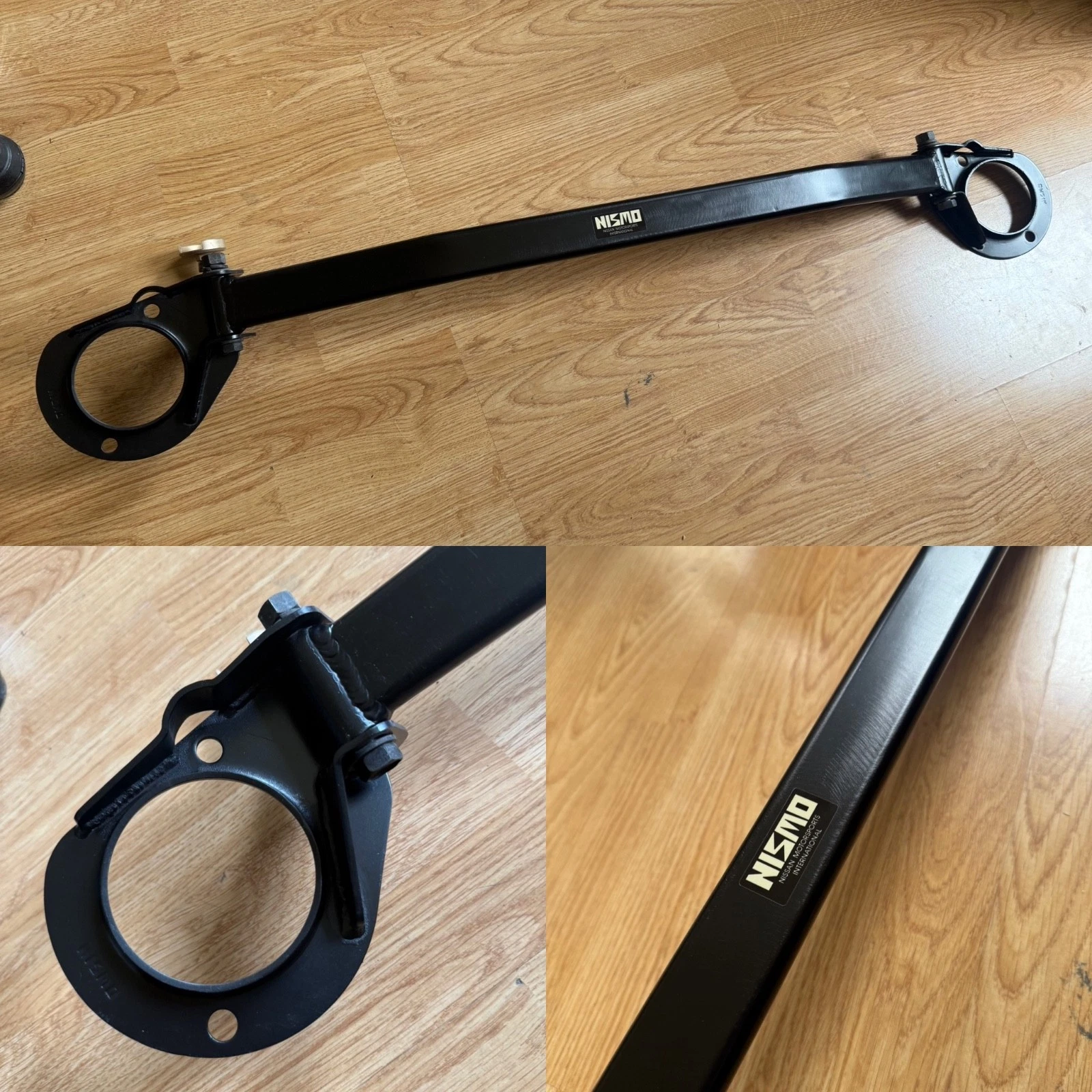 NISMO OLD LOGO BRAKE STOPPER STRUT TOWER BAR BRACE SKYLINE GTR R32 BNR32 RARE Rb