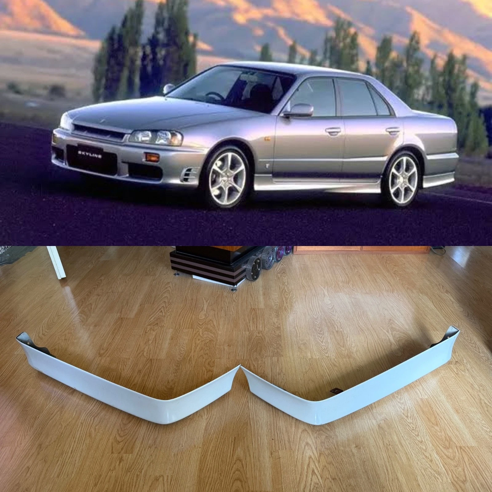 NISSAN SKYLINE ER34 REAR PODS SKIRTS OPTIONAL SEDAN R34 NISMO RB25 JDM ABS 90s