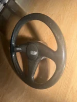 IMPUL 913 CF dry carbon Steering Wheel HORN RARE NISMO SKYLINE SILVIA GTR R32 - Image 2