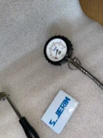 Nismo Old Logo Tire Pressure Gauge Checker Rare 90s 400r GTR R32 R33 wheel horn
