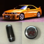 NISSAN CARBON SHIFT KNOB OPTIONAL NISMO 400R RARE OLD LOGO R33 R32 SKYLINE GTR