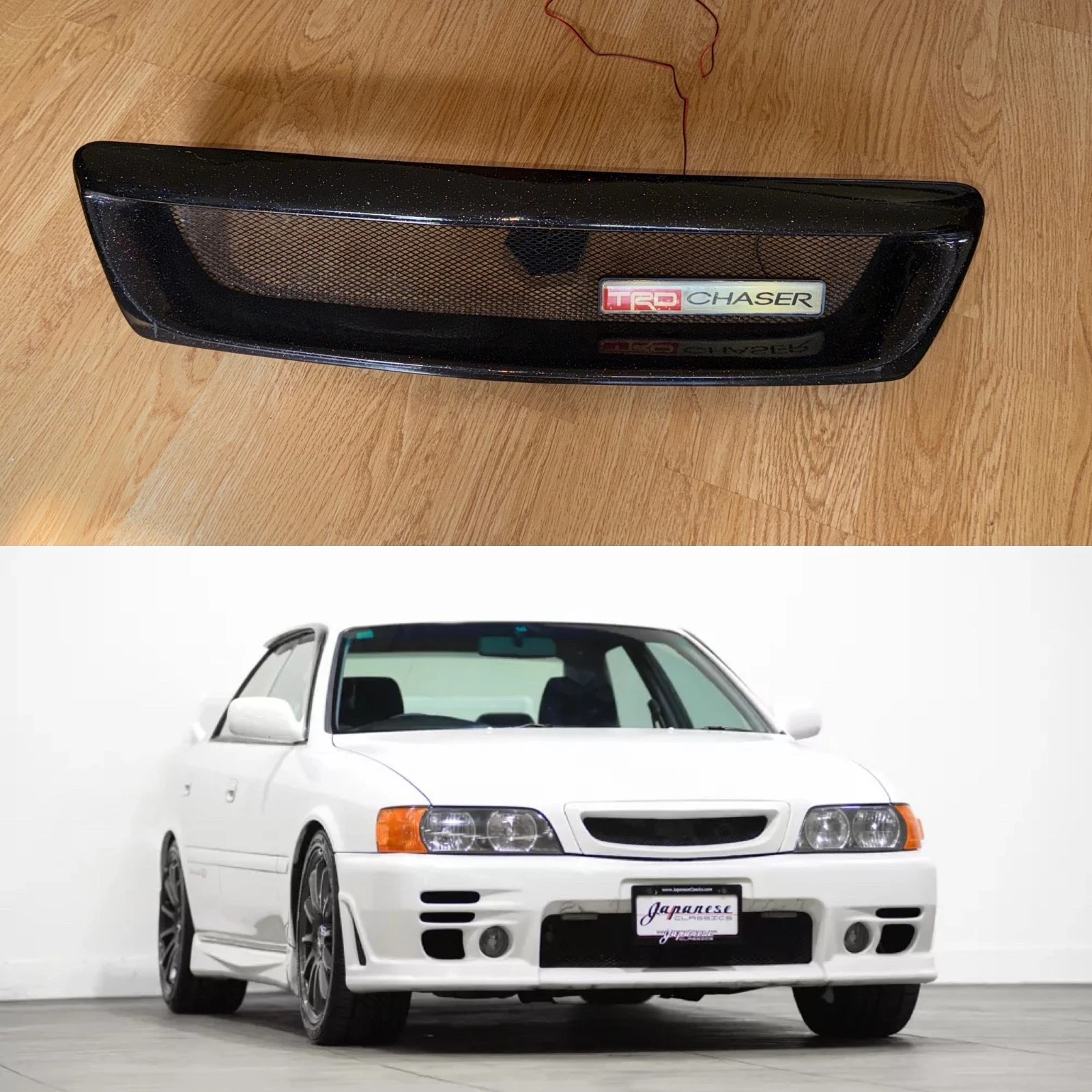 s-l1600-28 TRD GRILL TOYOTA CHASER JZX100 TOURER V RARE AERO 1JZ KIT Hood BADGE EMBLEM TOMS - Image 1