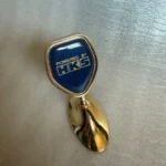 HKS GOLD HOOD EMBLEM ORNAMENT RARE FOR CEDRIC GLORIA PATROL CROWN 80s JDM BADGE