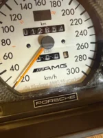 AMG SILVER CLUSTER METER MERCEDES-BENZ 500E W124 6.0 LIMITED PORSCHE RARE JAPAN - Image 5