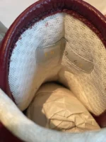 Givenchy mens sneakers size 40 USA 7.5 Burgundy white red high top - Image 6