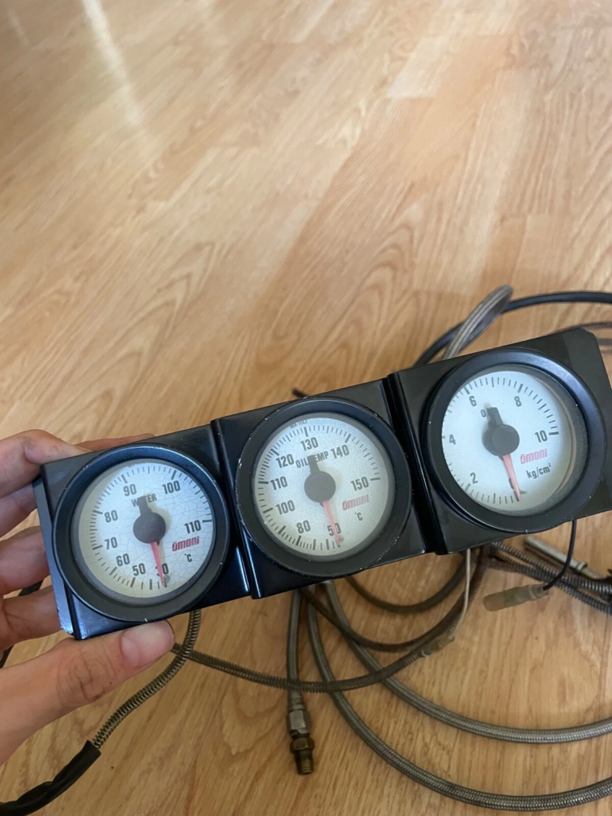 s-l1600-5-3 OMORI WHITE FACE 52mm Meters Gauge Oil Pressure Temp Water For GTR R32 RX7 S13 - Image 1