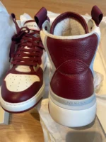 Givenchy mens sneakers size 40 USA 7.5 Burgundy white red high top - Image 7