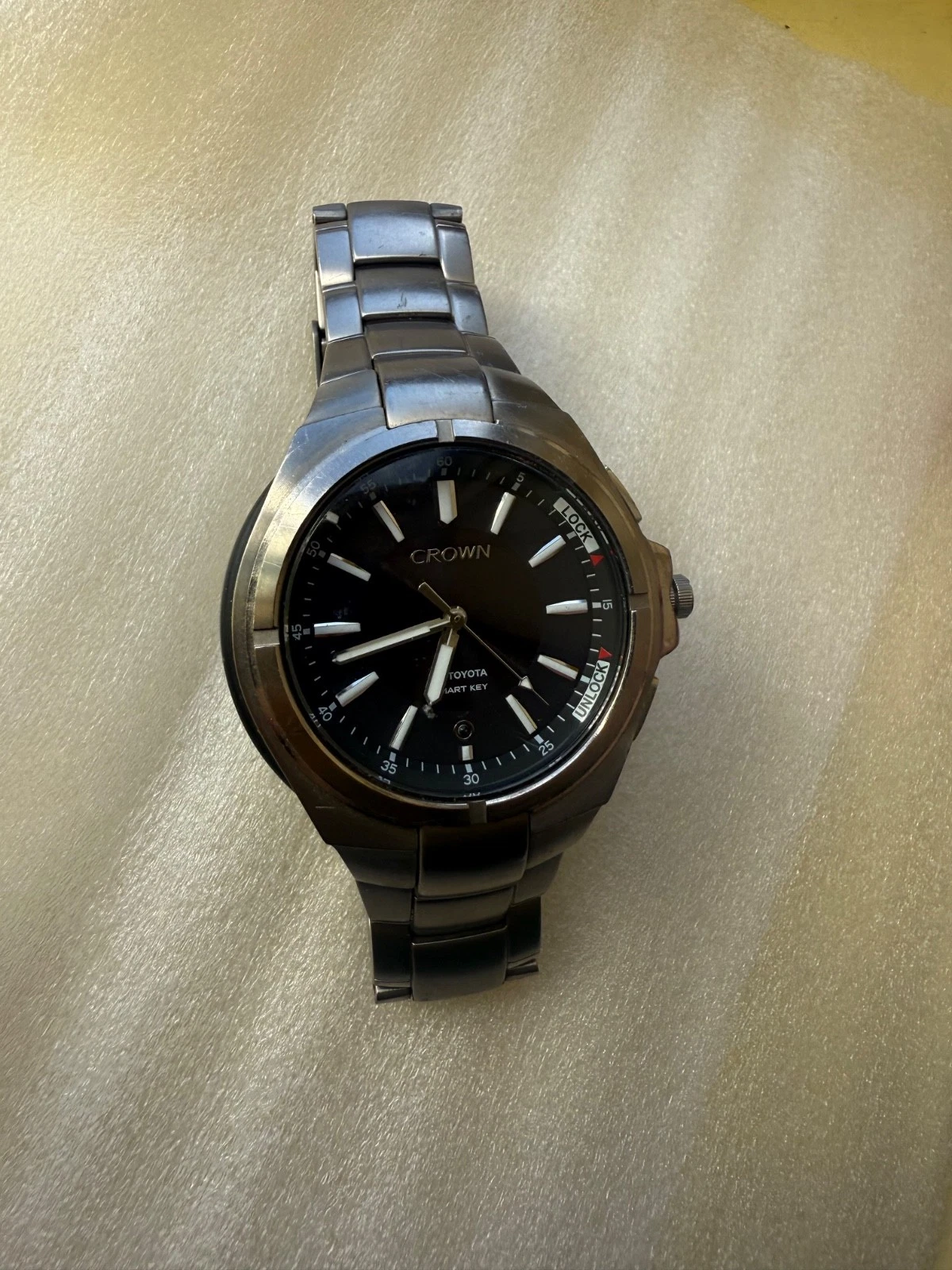 s-l1600-6-3 TOYOTA CROWN ATHLETE ROYAL GRS180 FOB KEY BLANK WATCH GRS182 GRS184 RARE TRD TOM - Image 1