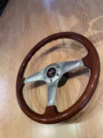 IMPUL MOMO 913 WOODGRAIN STEERING WHEEL RARE NISMO NARDI R32 R33 S13 S14 JDM GTR - Image 8