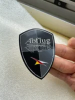 Abflug Hood Emblem Badge Rare for Veilside 90s Skyline Supra 300ZX Z32 JDM RB26 - Image 4