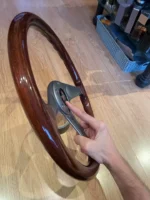 IMPUL MOMO 913 WOODGRAIN STEERING WHEEL RARE NISMO NARDI R32 R33 S13 S14 JDM GTR - Image 7