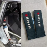 Nismo Mid Logo Alcantara JGTC GT500 Harness Seat Belt Pads Rare R32 R33 R34 S15 - Image 2