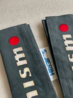 Nismo Mid Logo Alcantara JGTC GT500 Harness Seat Belt Pads Rare R32 R33 R34 S15 - Image 3