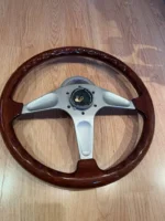 IMPUL MOMO 913 WOODGRAIN STEERING WHEEL RARE NISMO NARDI R32 R33 S13 S14 JDM GTR - Image 5