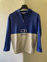 Dior Sports Hoodie Christian 90s Vintage Zip Sweater