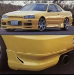 East bear Rear Pods Skirts For Nissan Skyline GTT ER34 Coupe Rare Nismo JDM Kit Lip