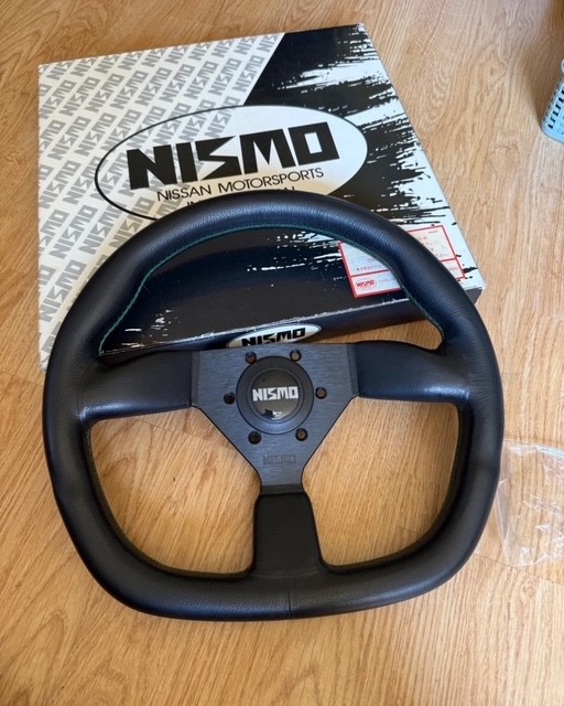 NISMO OLD Logo Steering Wheel Horn Group C Gr.C D Shape New Old Stock Rare Race Use