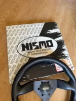 NISMO OLD Logo Steering Wheel Horn Group C Gr.C D Shape New Old Stock Rare Race Use - Image 5