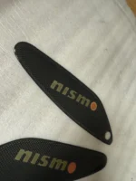 NISMO Mid Logo Carbon Spoiler Wing Caps Decals Badges Skyline GTR R33 BCNR33 - Image 6