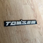 TOMS TOM’S RACING METAL TRUNK EMBLEM Badge Ae86 JZX100 TRD SOARER SUPRA MA70 2JZ