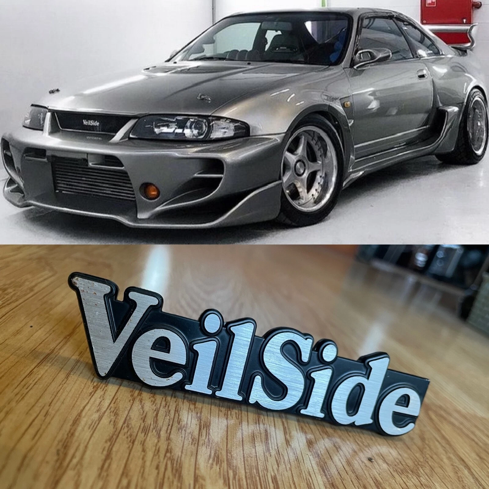 s-l1600-32 VEILSIDE GRILL EMBLEM BADGE EMBLEM FOR SKYLINE GTR R33 R32 R34 HKS ARC NISMO TRD - Image 1