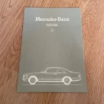 Mercedes-Benz W126 500SEC Brochure Japan Rare 80s V8 AMG