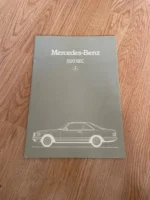 Mercedes-Benz W126 500SEC Brochure Japan Rare 80s V8 AMG