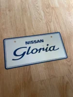 NISSAN GLORIA Y32 Y32 DEALER DISPLAY LICENSE PLATE RARE NISMO JDM BUMPER VIP