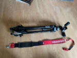 Manfrotto Tripod aluminum Camera Photo Rare Silver 055J
