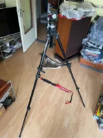 Manfrotto Tripod aluminum Camera Photo Rare Silver 055J - Image 2