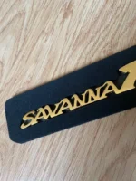 SAVANNA RX7 GOLD EMBLEM BADGE SA22C FB FC3s Optional rare 13B Mazda Rotary Jdm - Image 3