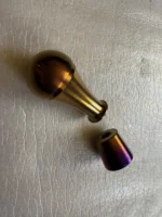 ARC Titanium Tear Drop Shift Knob Rare For Nissan Skyline Lancer Evolution Rx7 JDM - Image 2
