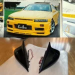 East Bear Electric Aero Mirrors For Skyline GTR R34 Coupe Rare Ganador