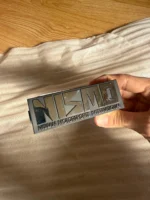 Nismo OLD LOGO metal Grill Emblem Badge Rare Skyline GTR R33 R32 S14 Pulsar - Image 4